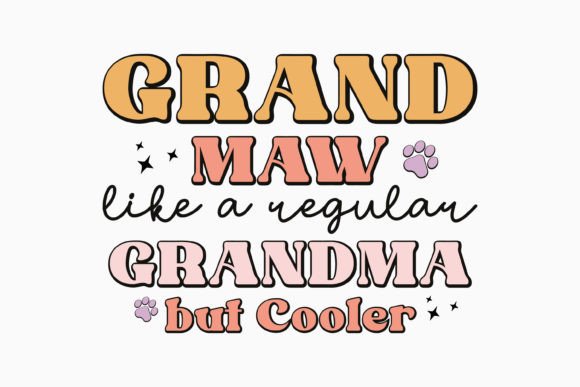 Grand Maw Retro Graphics for Crafts and Digital Selling