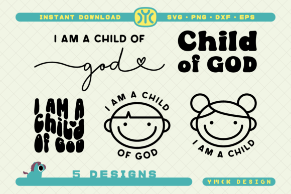 I Am a Child of God SVG: Graphics for Faith Crafts