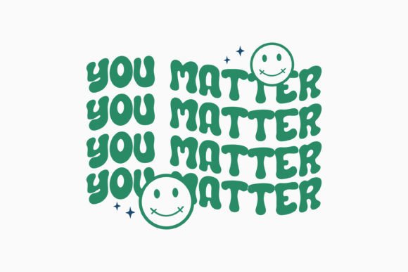 Retro Mental Health Quote SVG: You Matter Review