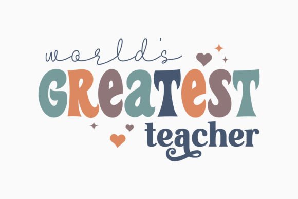 Retro Teacher Quote SVG: Graphics & Crafts Branding