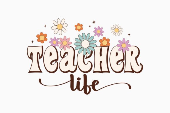 Retro Teacher Quote SVG: Graphics & Crafts Branding